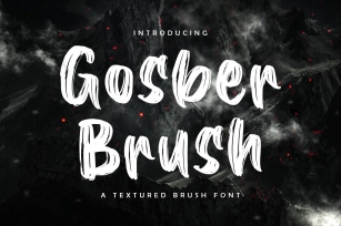 Gosber Brush Font Font Download