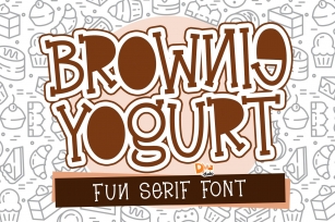 Brownie Yogurt - Fun Serif Font Font Download
