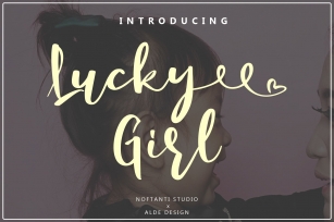 Lucky Girl  Lovely Script Font Font Download