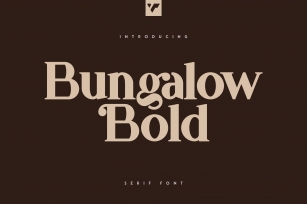 Bungalow Bold Font Font Download