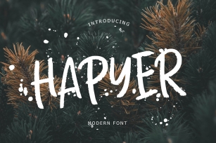 Hapyer Modern Font Font Download