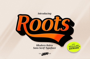 Roots - Modern Retro Font Font Download