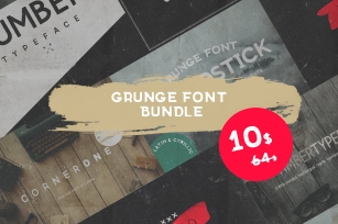 Grunge fonts Bundle Font Download