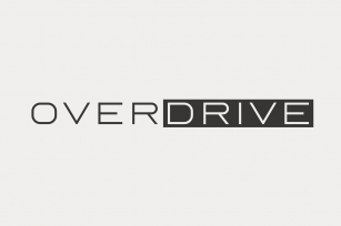Overdrive - Elite Automotive Font Font Download