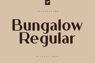 Bungalow Display Font Font Download