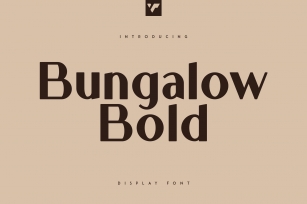 Bungalow Display Bold Font Font Download