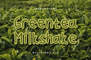 Greentea Milkshake Font Download
