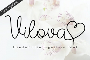 Vilova | A Handwritten Signature Font Font Download