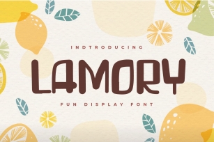 Lamory - Fun Display font Font Download