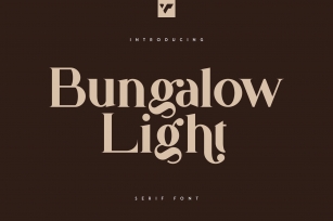 Bungalow Light Font Font Download
