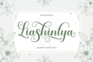 Liashintya Script Font Download