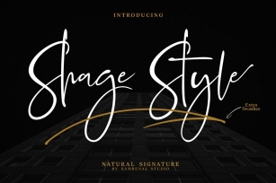 Shage Style Extra Swashes Font Font Download