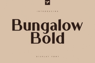 Bungalow Bold Font Download