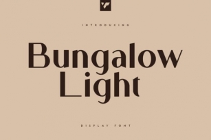 Bungalow Light Font Download