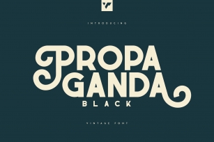 Propaganda Black Display Font Download