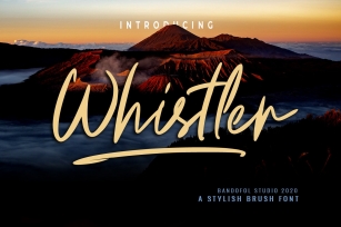Whistler signature Font Download