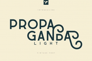 Propaganda Light Display Font Download