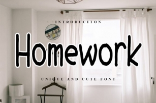 Homework Font Download