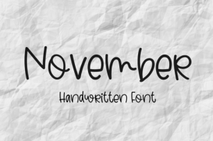 November Font Download
