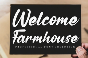 Welcome Farmhouse Font Download