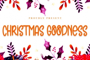 Christmas Goodness Font Download