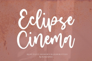 Eclipse Cinema Beautiful Modern Handwritten Font Font Download