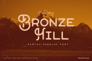 Bronze Hill - Earth Display Font Font Download