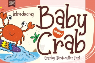 Baby Crab - Quirky Handwritten Font Font Download