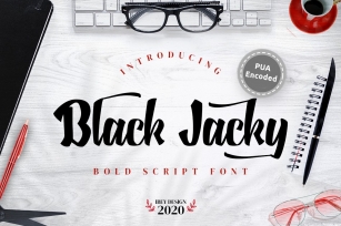 Black Jacky - Bold Script Font Download