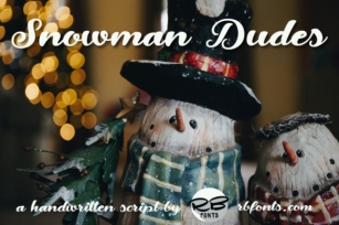 Snowman Dudes Font Download