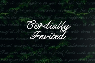Cordially Invited Font Download