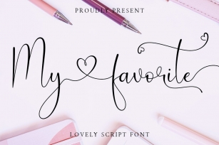 My Favorite Lovely Script Font Font Download