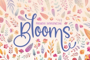 Blooms Font Family Font Download