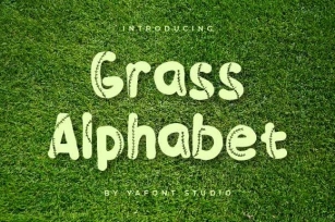 Grass Alphabet Font Download