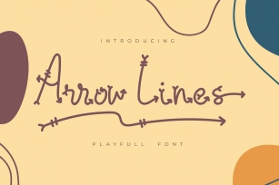 Arrow Lines | Playfull Font Font Download