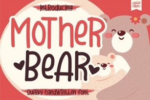 Mother Bear - Quirky Handwritten Font Font Download