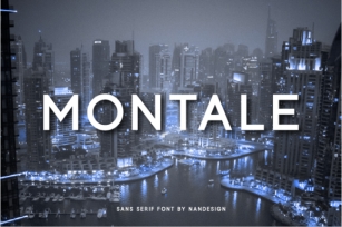 Montale Font Download