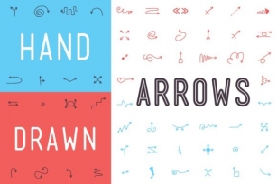 Hand Drawn Arrows Font Download
