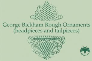 George Bickham Rough Ornaments Font Download