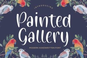 Painted Gallery Font Download