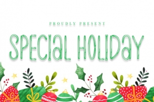 Special Holiday | A Modern Brush Font Font Download