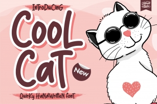 Cool Cat - Quirky Handwritten Font Font Download