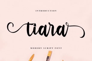 Tiara | Modern Script Font Font Download