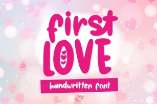 First Love - Cute Handwritten Font Font Download