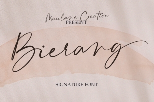 Bierang Signature Font Font Download