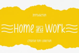 Home And Work Font Download