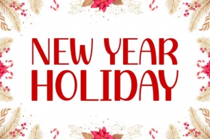 New Year Holiday Font Download