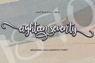 Eighteen Seventy Font Download