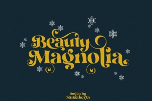 Beauty Magnolia - Display Font Font Download