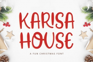 Karisa House - A Fun Christmas Font Font Download